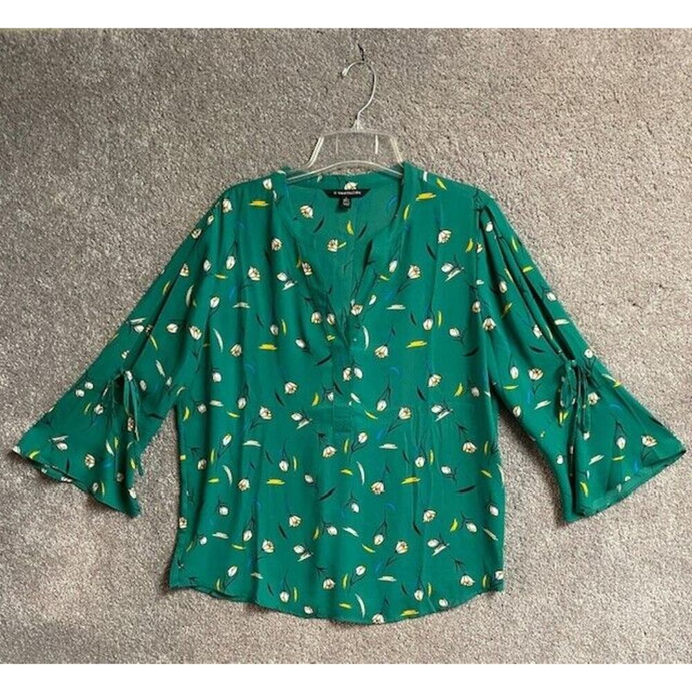 Vintage 41 Hawthorn Blouse Petite L Floral Cottagecore Fairy Y2K Whimsigoth